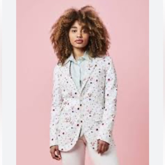 R13 Summer Blazer in Assembled Floral‎ - Picture 2 of 9